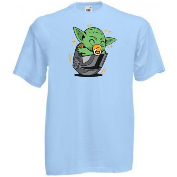 Humor-paródia Fan Art Baby jedi, dobozban gyerek rövid ujjú póló