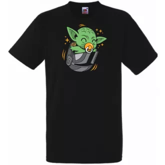   Humor-paródia Fan Art Baby jedi sisakban gyerek rövid ujjú póló