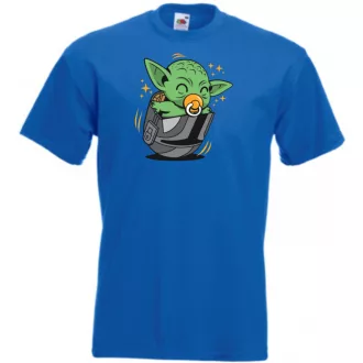   Humor-paródia Fan Art Baby jedi sisakban gyerek rövid ujjú póló