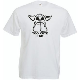   Humor-paródia Fan Art Baby jedi, stencil minima gyerek rövid ujjú póló