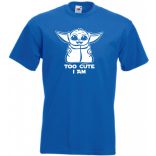 Humor-paródia Fan Art Baby jedi, stencil minima gyerek rövid ujjú póló