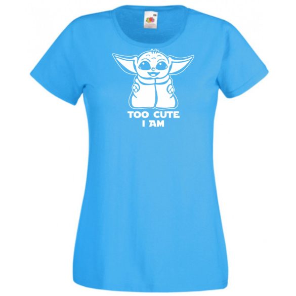 Humor-paródia Fan Art Baby jedi, minima női rövid ujjú póló