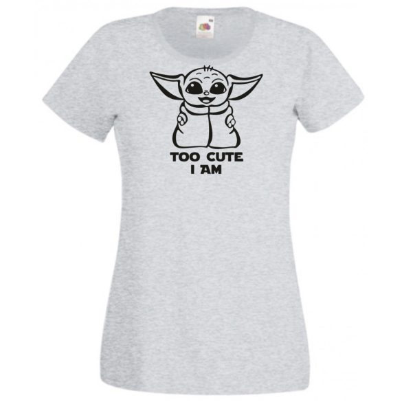 Humor-paródia Fan Art Baby jedi, minima női rövid ujjú póló