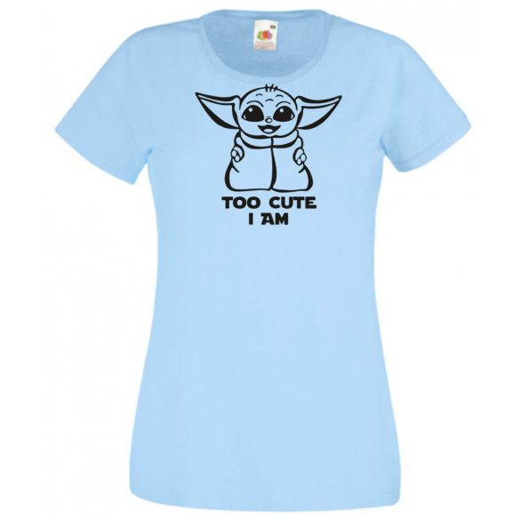 Humor-paródia Fan Art Baby jedi, minima női rövid ujjú póló