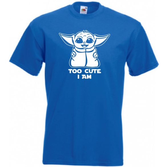 Humor-paródia Fan Art Baby jedi, stencil minima férfi rövid ujjú póló