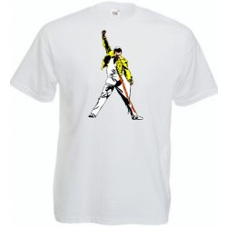 Retro Freddie Mercury férfi rövid ujjú póló