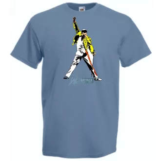 Retro Freddie Mercury férfi rövid ujjú póló
