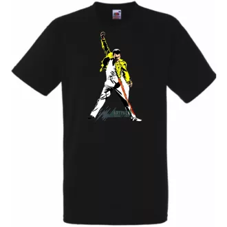 Retro Freddie Mercury férfi rövid ujjú póló