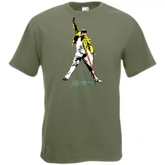 Retro Freddie Mercury férfi rövid ujjú póló