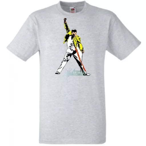 Retro Freddie Mercury férfi rövid ujjú póló