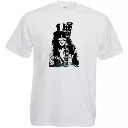 Legendás gitáros Slash férfi rövid ujjú póló