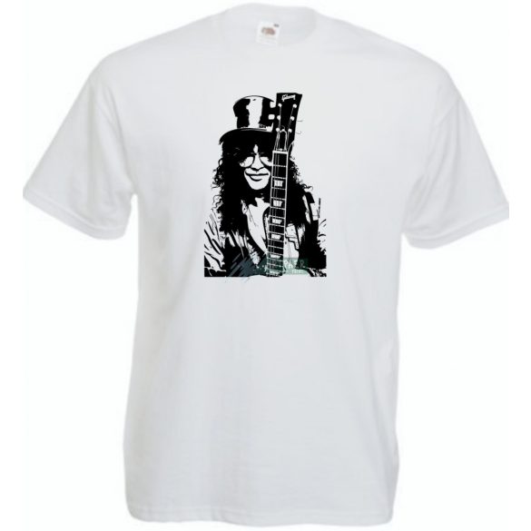 Legendás gitáros Slash férfi rövid ujjú póló