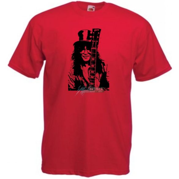 Legendás gitáros Slash férfi rövid ujjú póló
