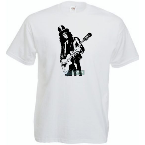 Legendás gitáros Slash férfi rövid ujjú póló