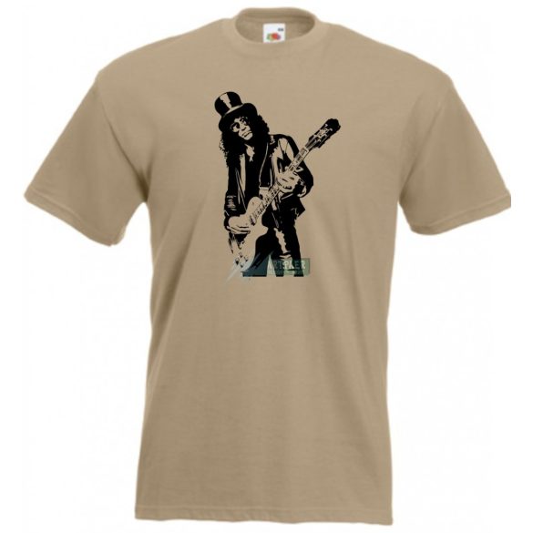 Legendás gitáros Slash férfi rövid ujjú póló