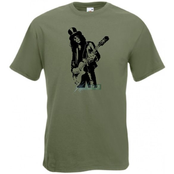 Legendás gitáros Slash férfi rövid ujjú póló