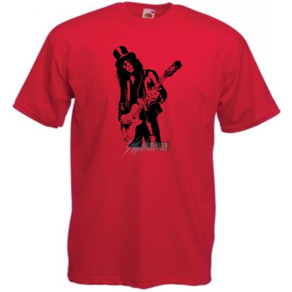 Legendás gitáros Slash férfi rövid ujjú póló