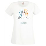 Retro John Lennon női rövid ujjú póló