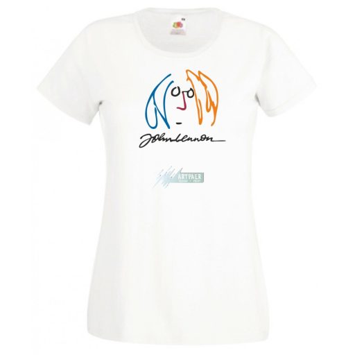 Retro John Lennon női rövid ujjú póló