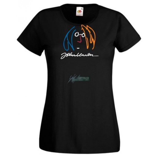 Retro John Lennon női rövid ujjú póló