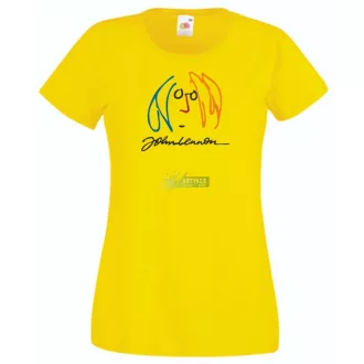 Retro John Lennon női rövid ujjú póló