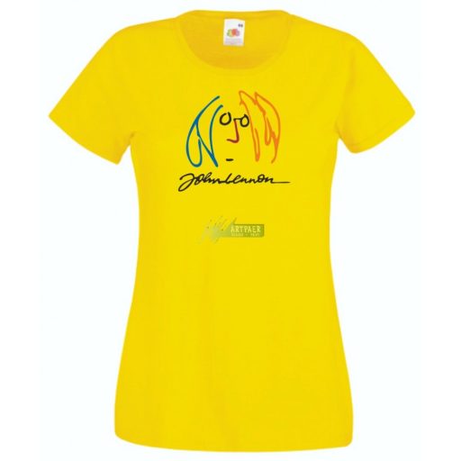Retro John Lennon női rövid ujjú póló