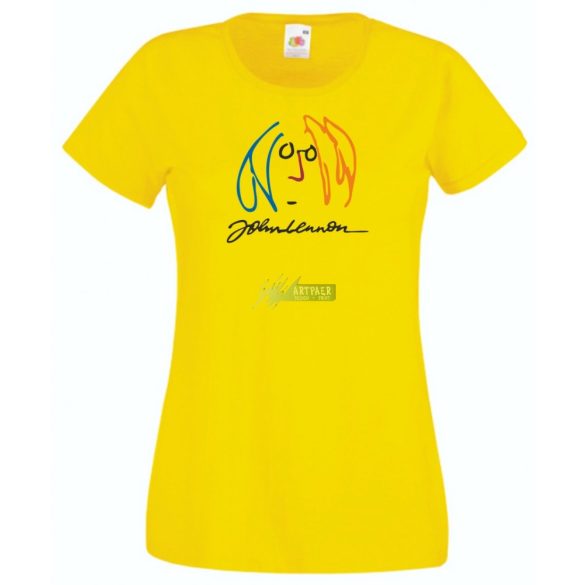 Retro John Lennon női rövid ujjú póló