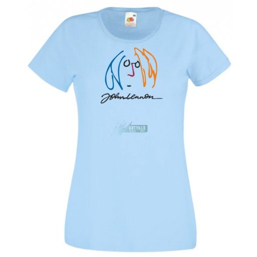 Retro John Lennon női rövid ujjú póló