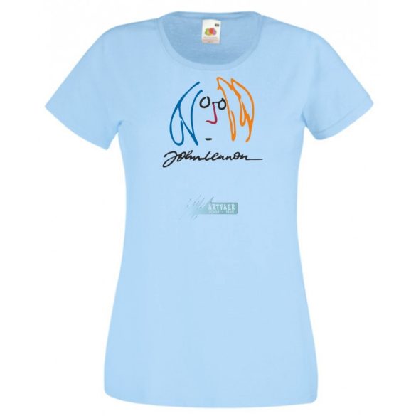 Retro John Lennon női rövid ujjú póló