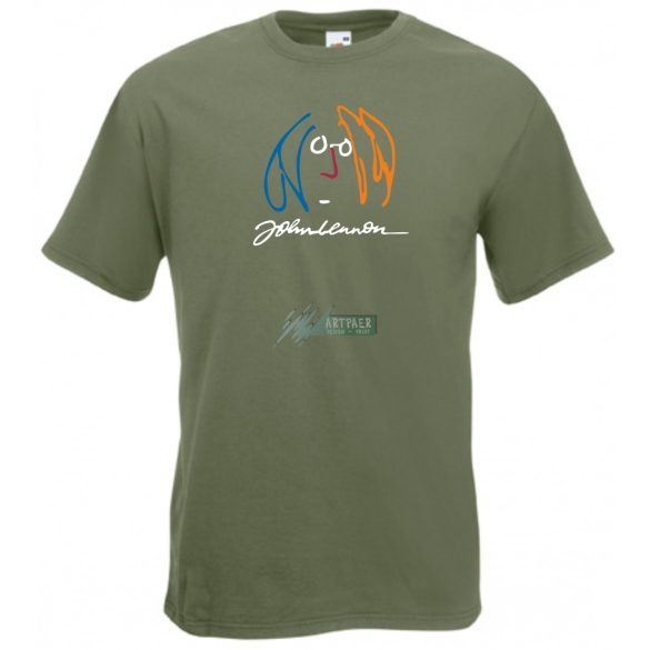 Retro John Lennon férfi rövid ujjú póló