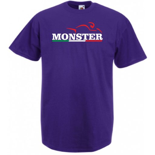 Motor fan Ducati Monster minima férfi rövid ujjú póló