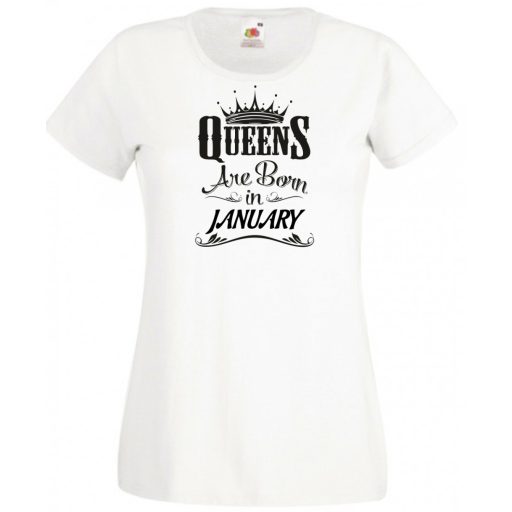 A Királynők Januárban születnek női rövid ujjú póló