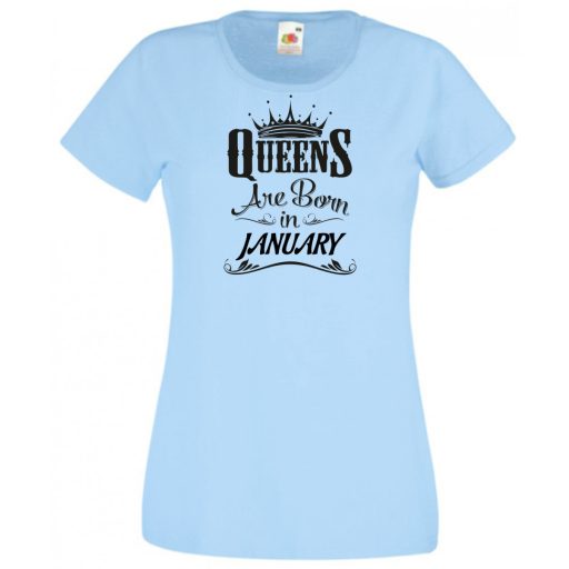 A Királynők Januárban születnek női rövid ujjú póló