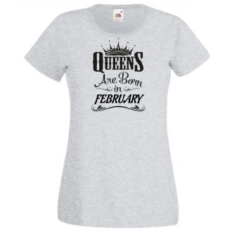   A Királynők Februárban születnek női rövid ujjú póló