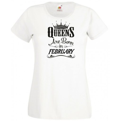 A Királynők Februárban születnek női rövid ujjú póló