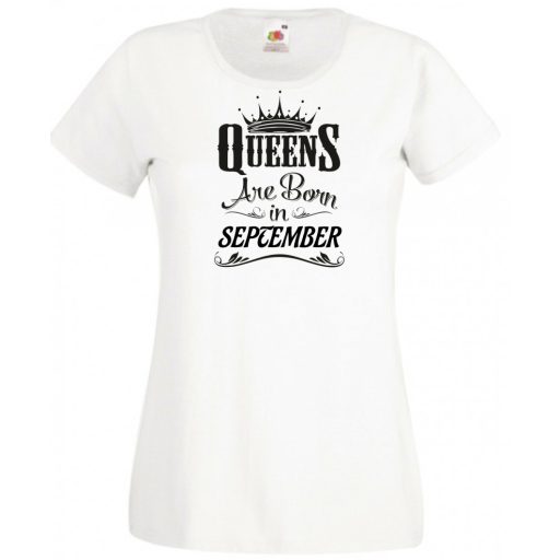 A Királynők Szeptemberben születnek női rövid ujjú póló