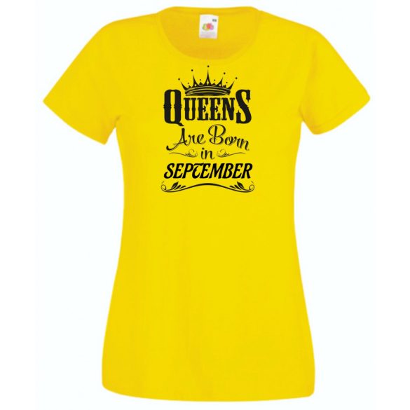 A Királynők Szeptemberben születnek női rövid ujjú póló