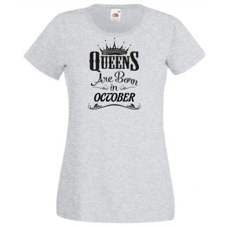   A Királynők Októberben születnek női rövid ujjú póló