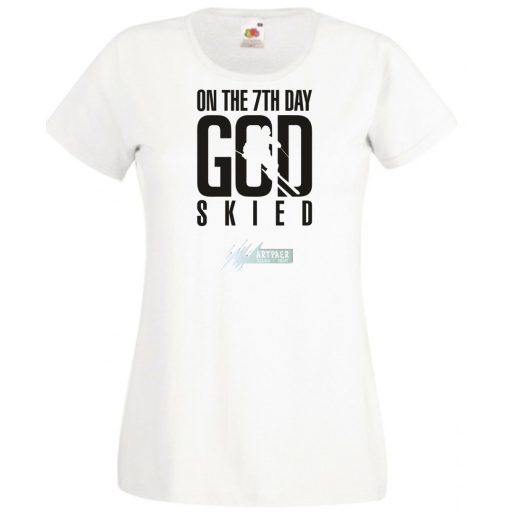 Isten a 7 napon megteremti a sielőt női rövid ujjú póló