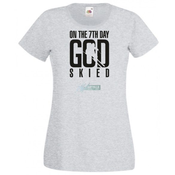 Isten a 7 napon megteremti a sielőt női rövid ujjú póló