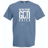 Isten a 7 napon megteremti a sielőt férfi rövid ujjú póló