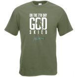 Isten a 7 napon megteremti a sielőt férfi rövid ujjú póló