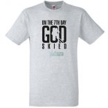 Isten a 7 napon megteremti a sielőt férfi rövid ujjú póló