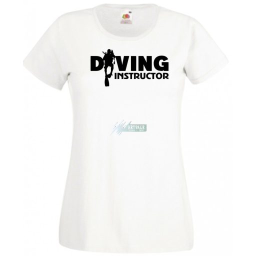 Búvár oktató női rövid ujjú póló
