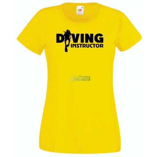 Búvár oktató női rövid ujjú póló