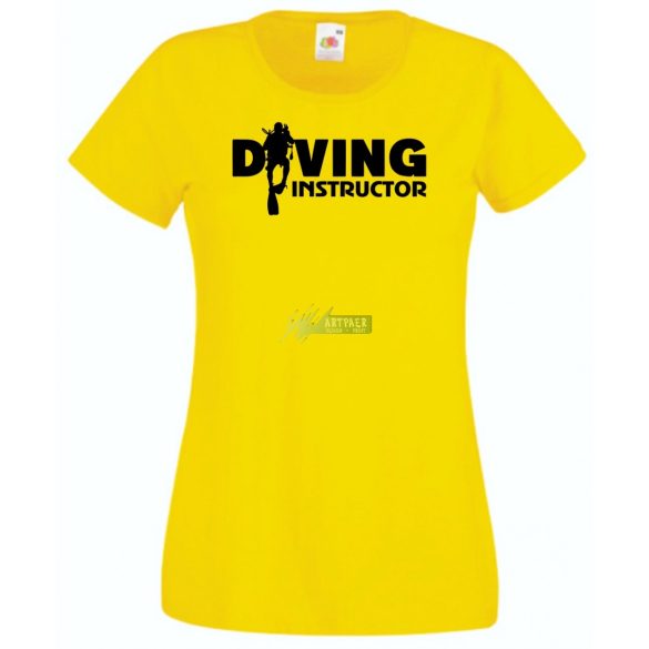 Búvár oktató női rövid ujjú póló