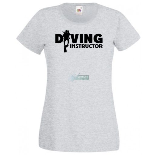 Búvár oktató női rövid ujjú póló