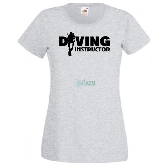 Búvár oktató női rövid ujjú póló