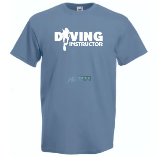 Búvár oktató férfi rövid ujjú póló