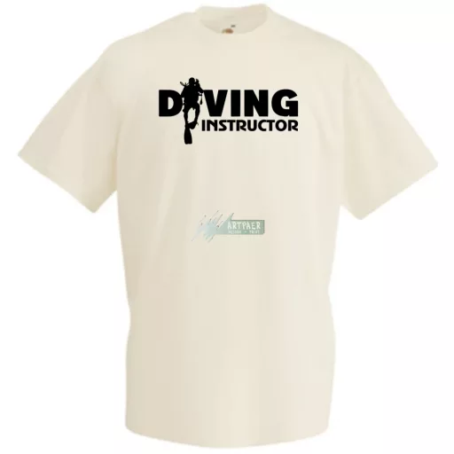 Búvár oktató férfi rövid ujjú póló